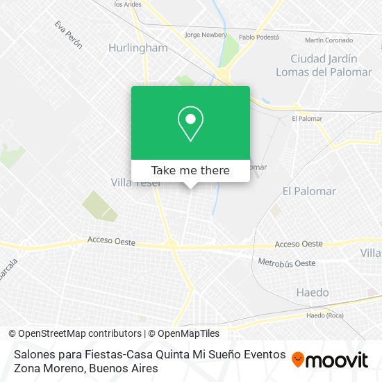 Salones para Fiestas-Casa Quinta Mi Sueño Eventos Zona Moreno map