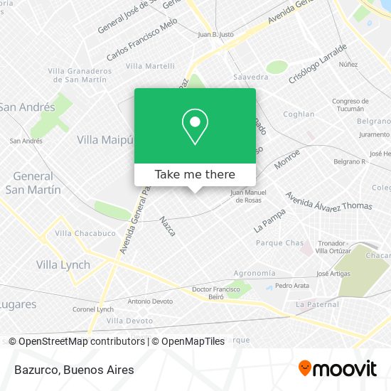 Mapa de Bazurco