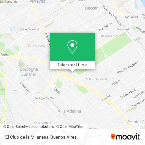 El Club de la Milanesa map