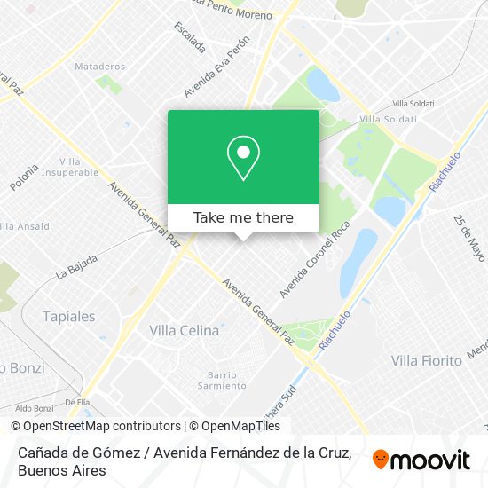 Cañada de Gómez / Avenida Fernández de la Cruz map