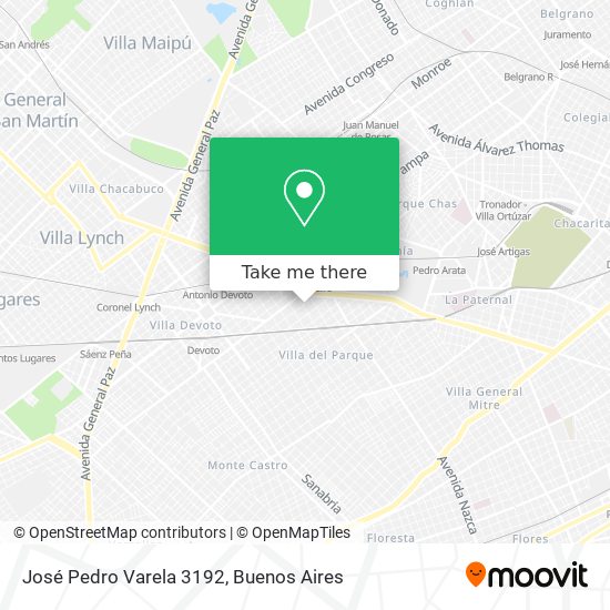 José Pedro Varela 3192 map