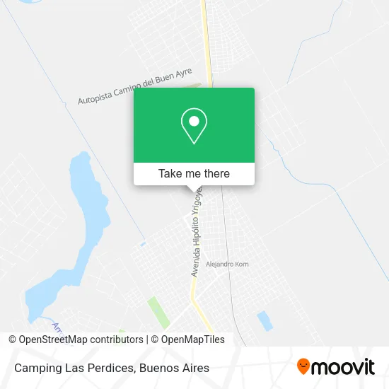 Camping Las Perdices map