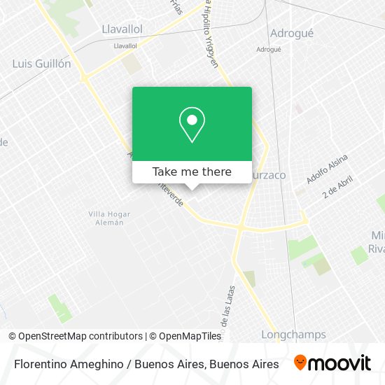 Florentino Ameghino / Buenos Aires map