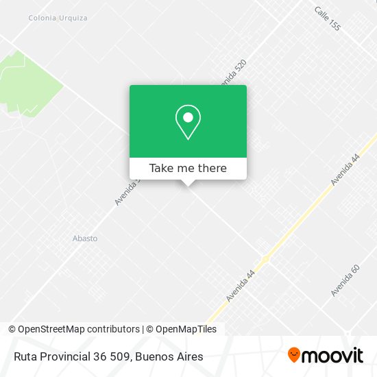 Ruta Provincial 36 509 map