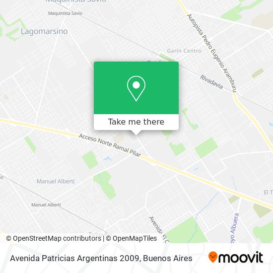 Avenida Patricias Argentinas 2009 map