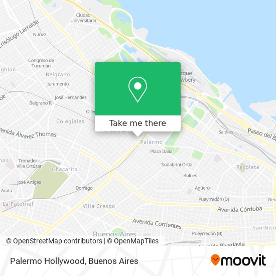 Palermo Hollywood map