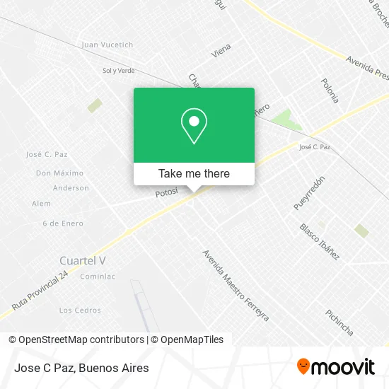 Mapa de Jose C Paz