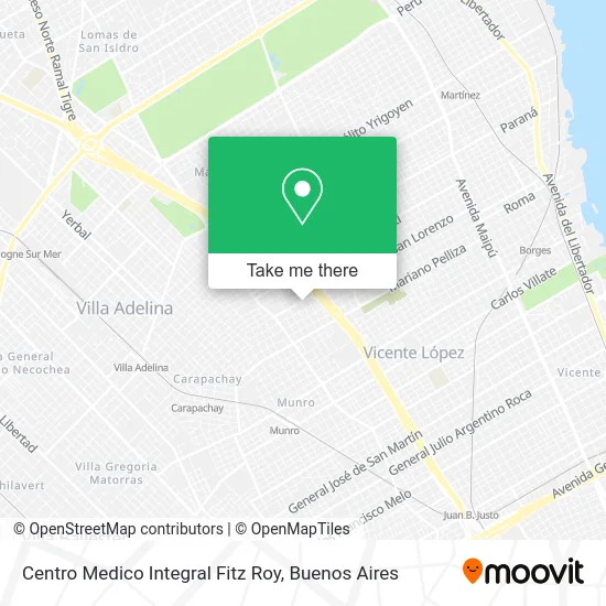 Centro Medico Integral Fitz Roy map