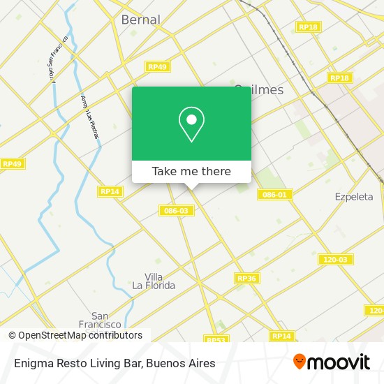 Enigma Resto Living Bar map