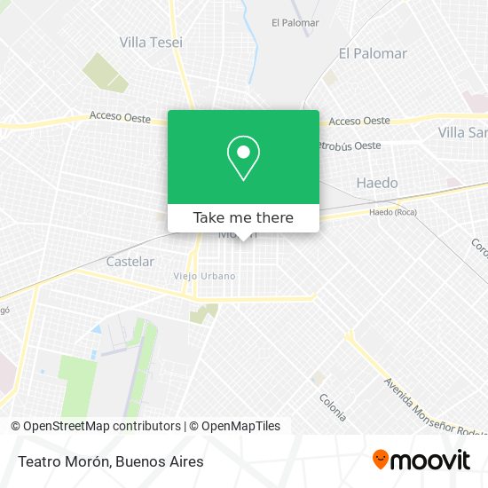 Teatro Morón map