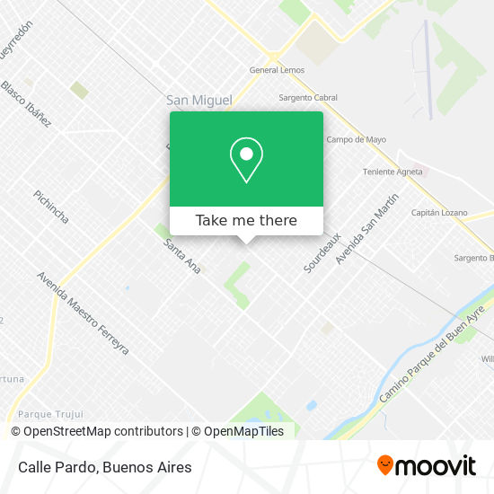 Calle Pardo map