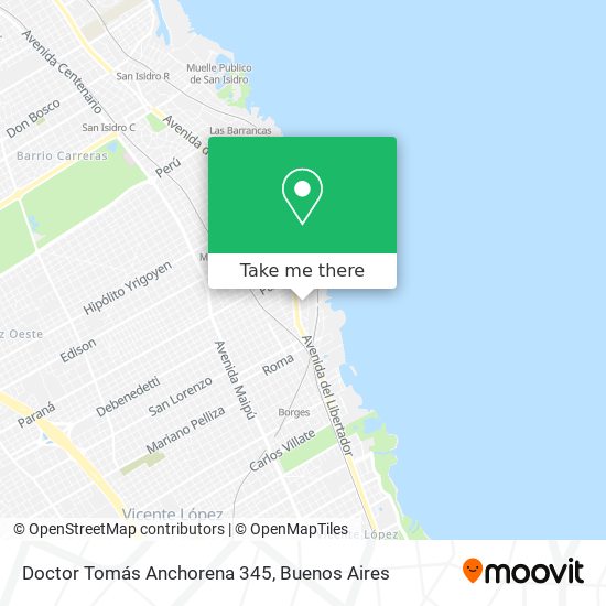 Doctor Tomás Anchorena 345 map