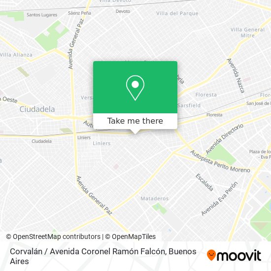 Corvalán / Avenida Coronel Ramón Falcón map
