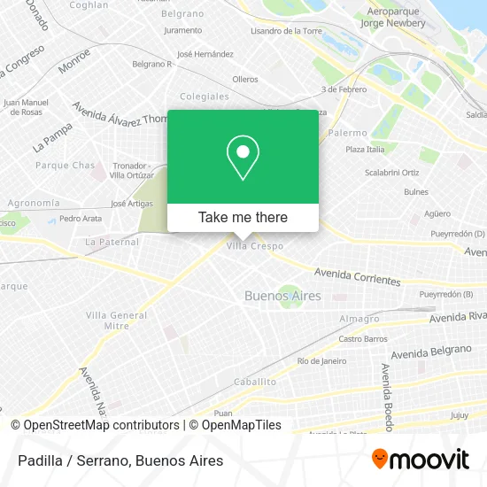 Padilla / Serrano map