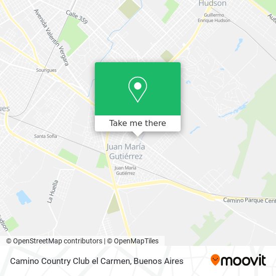 Camino Country Club el Carmen map