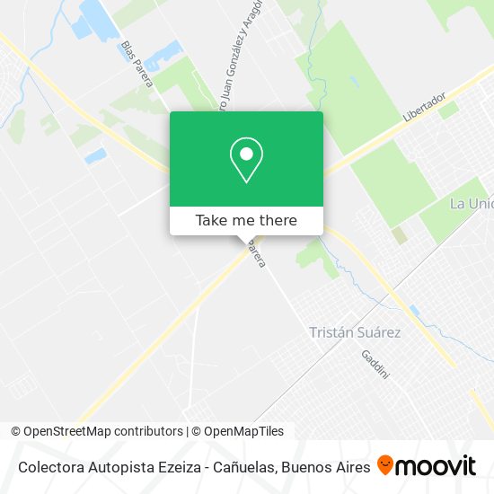 Mapa de Colectora Autopista Ezeiza - Cañuelas