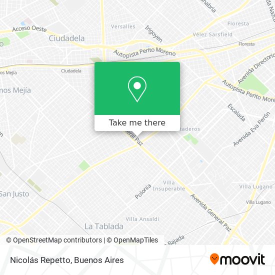 Nicolás Repetto map