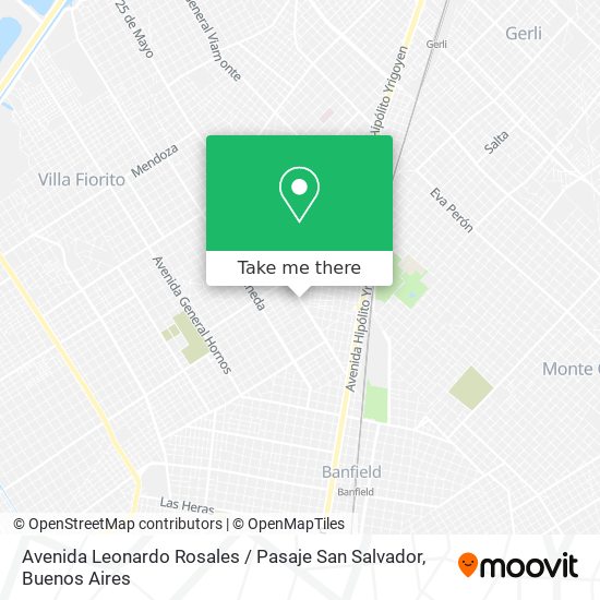 Mapa de Avenida Leonardo Rosales / Pasaje San Salvador