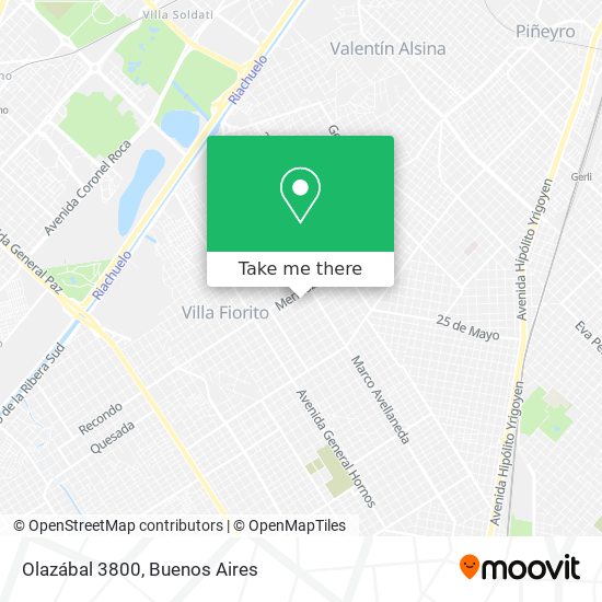 Olazábal 3800 map
