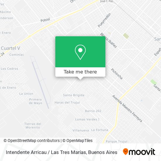 Intendente Arricau / Las Tres Marías map
