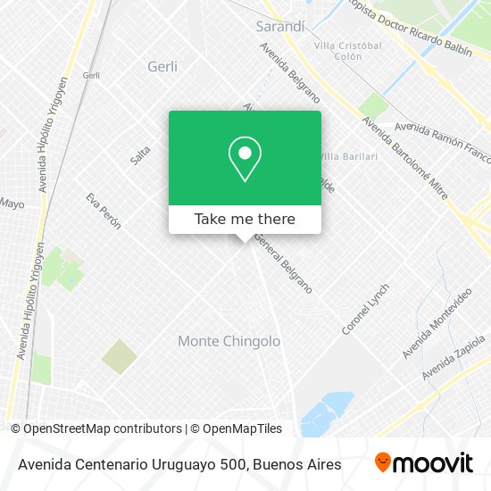 Avenida Centenario Uruguayo 500 map