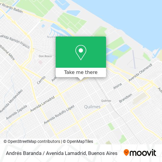 Andrés Baranda / Avenida Lamadrid map