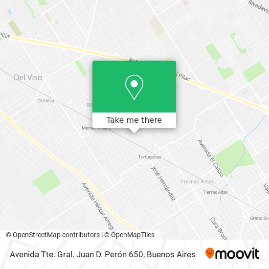 Avenida Tte. Gral. Juan D. Perón 650 map