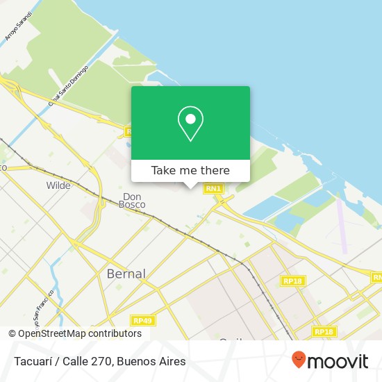 Tacuarí / Calle 270 map