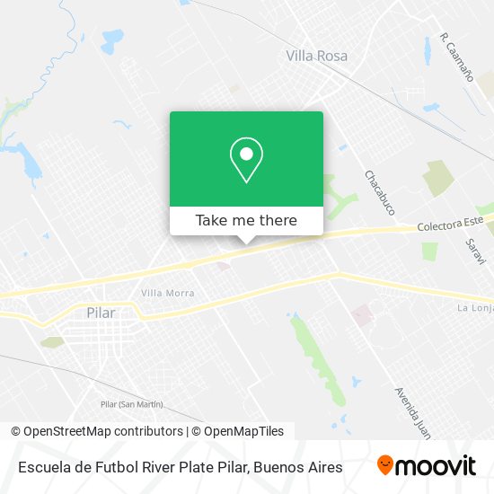 Escuela de Futbol River Plate Pilar map