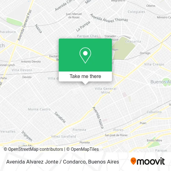 Avenida Alvarez Jonte / Condarco map