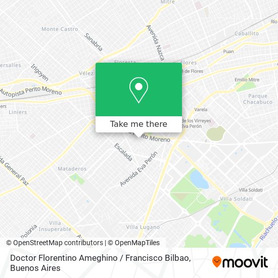 Doctor Florentino Ameghino / Francisco Bilbao map