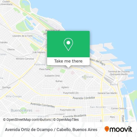 Mapa de Avenida Ortíz de Ocampo / Cabello