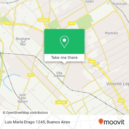 Luis María Drago 1245 map