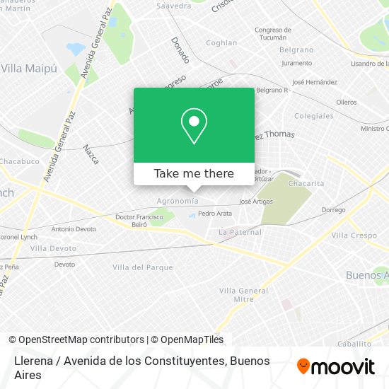 Mapa de Llerena / Avenida de los Constituyentes