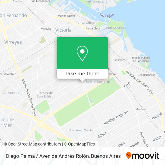 Mapa de Diego Palma / Avenida Andrés Rolón
