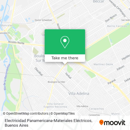 Electricidad Panamericana-Materiales Eléctricos map