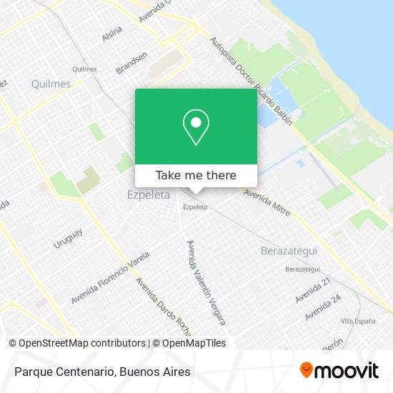 Parque Centenario map