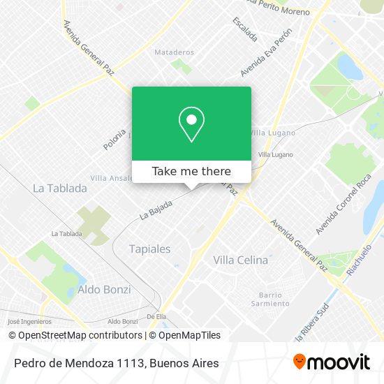 Pedro de Mendoza 1113 map