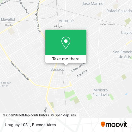 Uruguay 1031 map