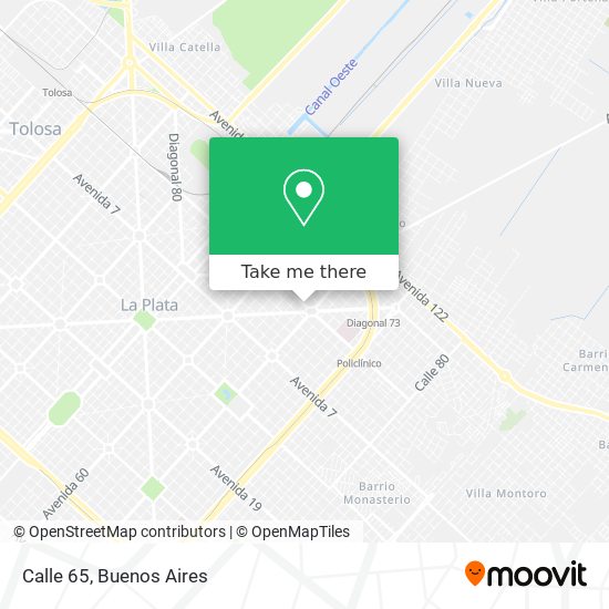 Calle 65 map