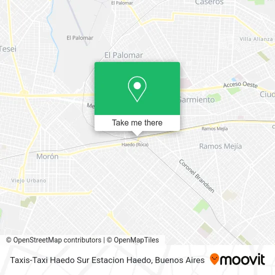 Mapa de Taxis-Taxi Haedo Sur Estacion Haedo
