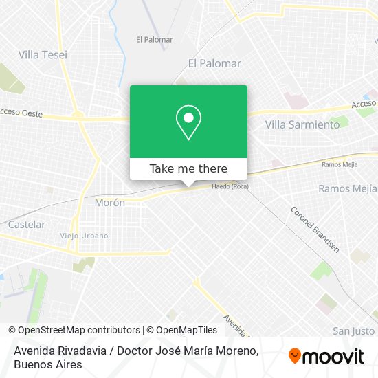 Avenida Rivadavia / Doctor José María Moreno map