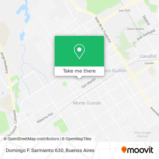 Domingo F. Sarmiento 630 map