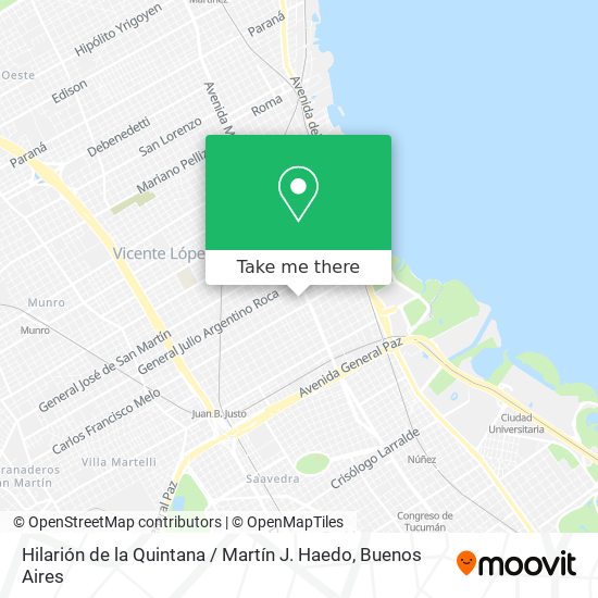 Mapa de Hilarión de la Quintana / Martín J. Haedo