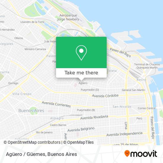 Agüero / Güemes map