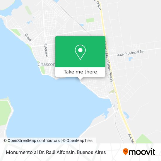 Monumento al Dr. Raúl Alfonsin map