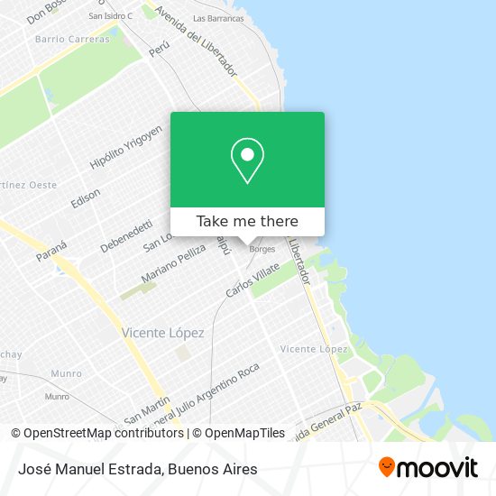 José Manuel Estrada map