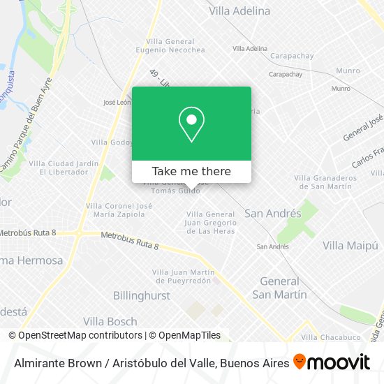 Mapa de Almirante Brown / Aristóbulo del Valle