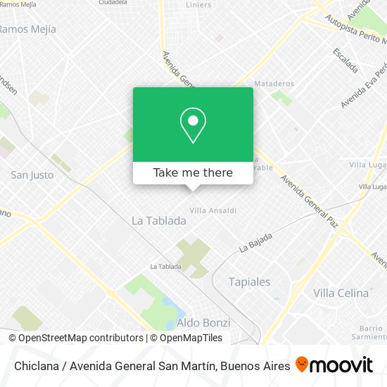 Chiclana / Avenida General San Martín map