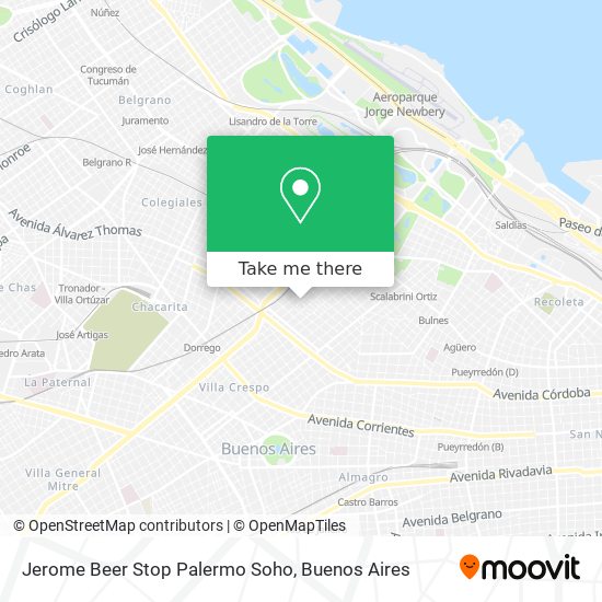 Jerome Beer Stop Palermo Soho map